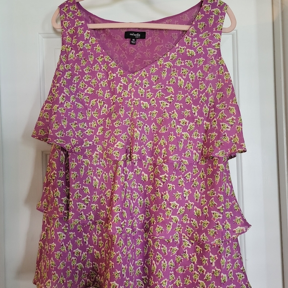 Flower Rafaella Top 1X - Picture 1 of 2